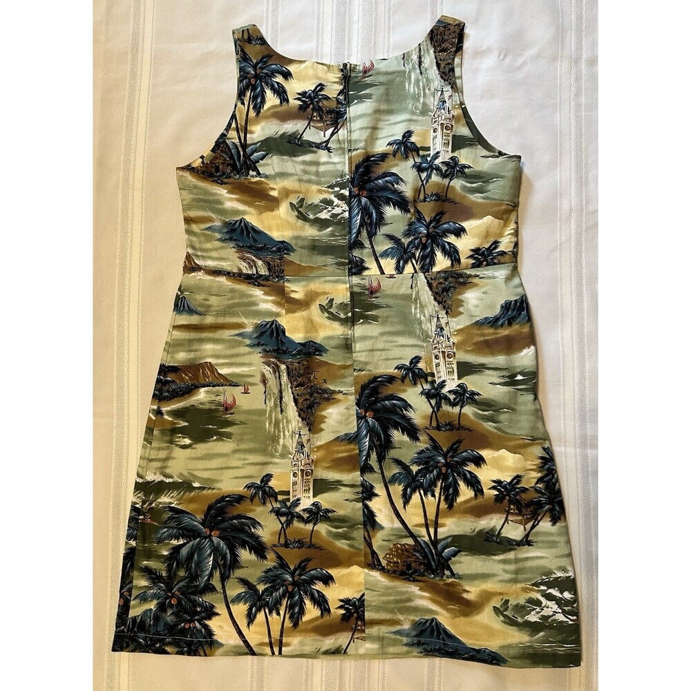 Vintage 90’sHilo Hattie Hawaiian Dress Size 20 A-Line Cotton Scenic Print Hawaii - Picture 7 of 15